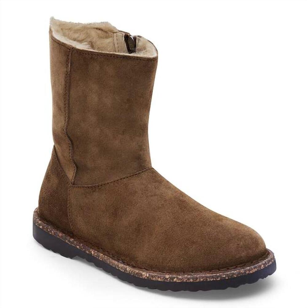 NEW BIRKENSTOCK women's uppsala shearling boot in dark tea